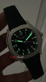 Patek Philippe Aquanaut Siyah Kadran 5167 Silver 40 mm Replika Saat