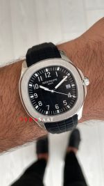 Patek Philippe Aquanaut Siyah Kadran 5167 Silver 40 mm Replika Saat