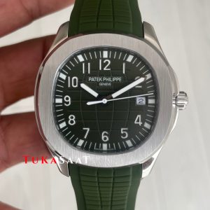 Patek Philippe Aquanaut Yeşil Kadran 5168G Silver 40 mm Replika Saat