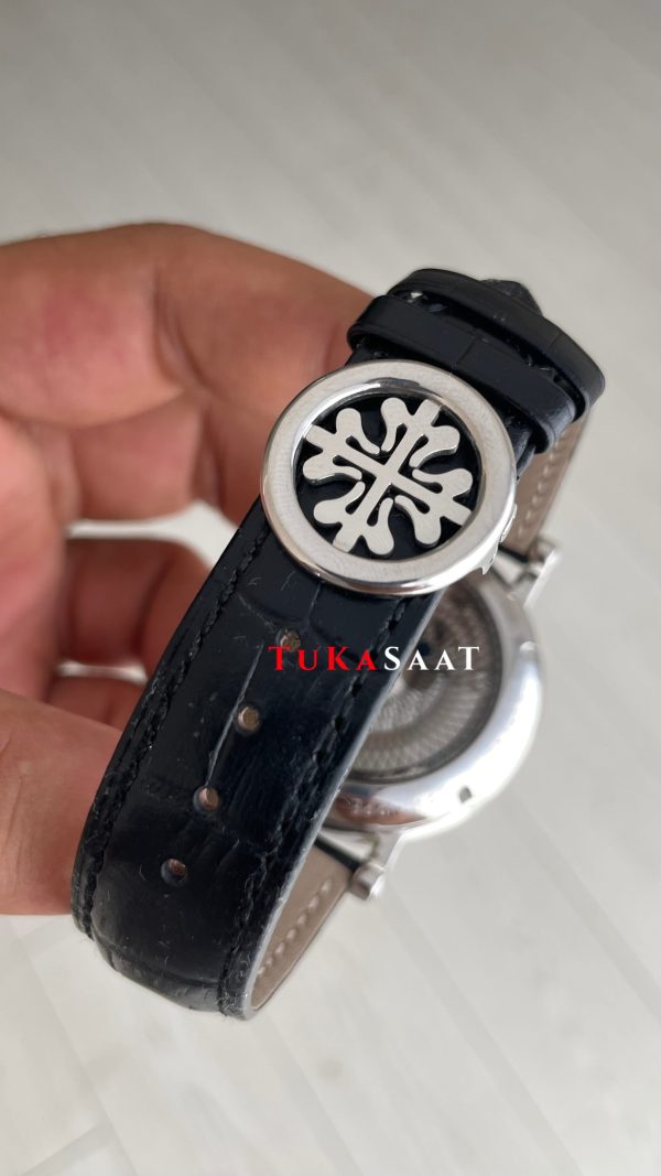 Patek Philippe Geneve Tourbillon Moonphase Skeleton Diamond Dial Beyaz Kadran 42 mm İskelet Taşlı Silver Replika Saat Patek Philippe Geneve Tourbillon Moonphase Skeleton Diamond Dial Beyaz Kadran 42 mm İskelet Taşlı Silver Replika Saat