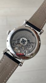 Patek Philippe Geneve Tourbillon Moonphase Skeleton Siyah Kadran 42 mm İskelet Replika Saat