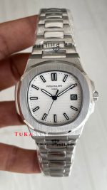 Patek Philippe Nautilus 5711 Beyaz Kadran 40mm Replika Saat