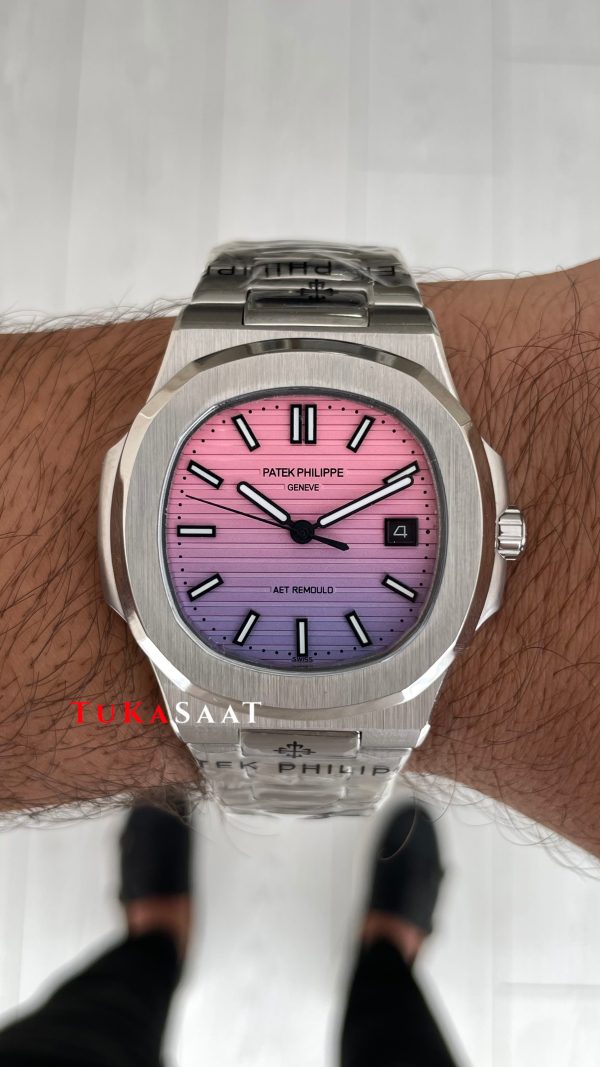 Patek Philippe Nautilus Aet Remould 5711 Bergen Sunrise 40 mm Replika Saat Patek Philippe Nautilus Aet Remould 5711 Bergen Sunrise 40 mm Replika Saat