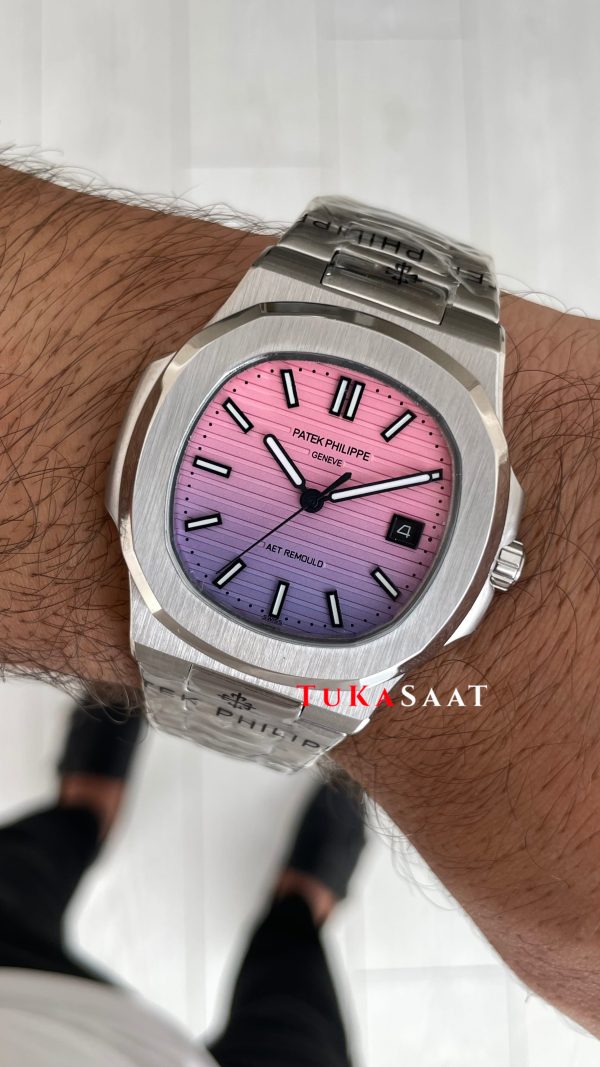 Patek Philippe Nautilus Aet Remould 5711 Bergen Sunrise 40 mm Replika Saat Patek Philippe Nautilus Aet Remould 5711 Bergen Sunrise 40 mm Replika Saat