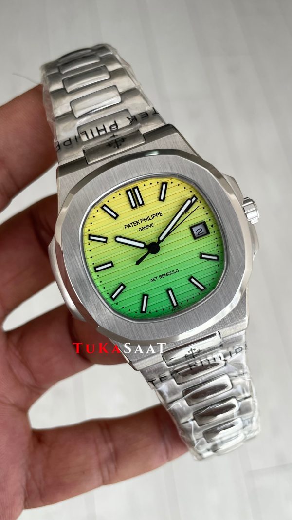 Patek Philippe Nautilus Aet Remould Hawaii Sunset 5711 Silver 40 mm Replika Saat Patek Philippe Nautilus Aet Remould Hawaii Sunset 5711 Silver 40 mm Replika Saat