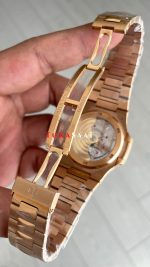 Patek Philippe Nautilus Chocolate 5711R Brown Dial 40 mm Rose Gold Super Clone Swiss ETA Saat PP Factory