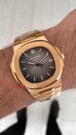 Patek Philippe Nautilus Chocolate 5711R Brown Dial 40 mm Rose Gold Super Clone Swiss ETA Saat PP Factory