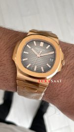 Patek Philippe Nautilus Chocolate 5711R Brown Dial 40 mm Rose Gold Super Clone Swiss ETA Saat PP Factory