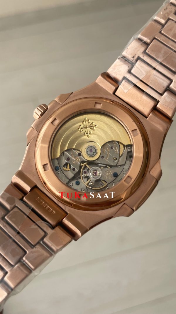 Patek Philippe Nautilus Diamond 5711 Taşlı Rose 40 mm Replika Saat