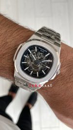 Patek Philippe Nautilus İskelet 5711 Silver 40 mm Skeleton Replika Saat
