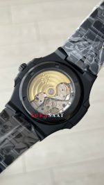 Patek Philippe Nautilus Mavi Kadran 5711 PVD Black 40 mm Replika Saat