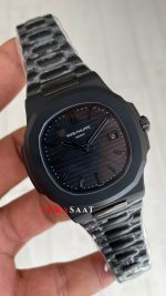Patek Philippe Nautilus Siyah Kadran 5711 PVD Black 40 mm Replika Saat