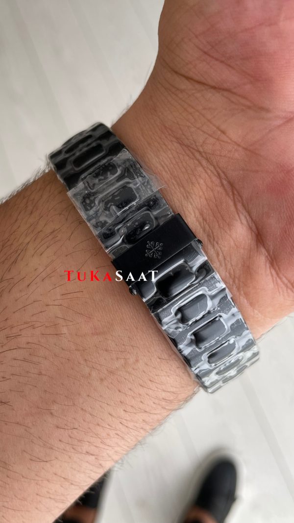 Patek Philippe Nautilus Siyah Kadran 5711 PVD Black 40 mm Replika Saat