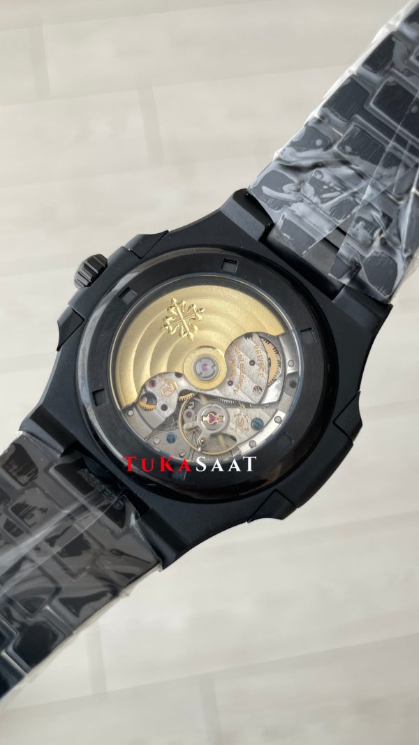 Patek Philippe Nautilus Siyah Kadran 5711 PVD Black 40 mm Replika Saat