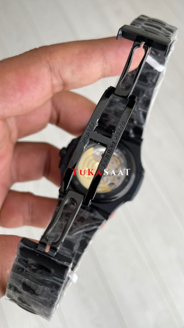 Patek Philippe Nautilus Siyah Kadran 5711 PVD Black 40 mm Replika Saat