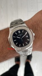 Patek Philippe Nautilus Siyah Kadran 5711 Silver 40 mm Replika Saat