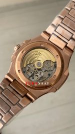 Patek Philippe Nautilus Siyah Kadran 5711R Rose 40 mm Replika Saat