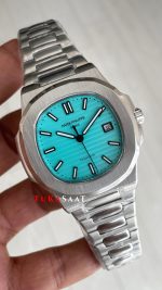 Patek Philippe Nautilus Tiffany 5711 Silver 40 mm Replika Saat