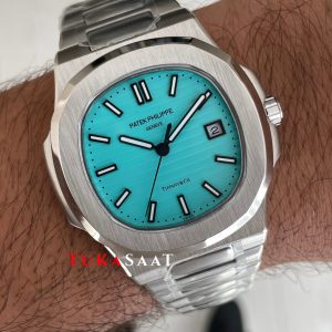 Patek Philippe Nautilus Tiffany 5711 Silver 40 mm Replika Saat