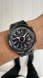 Perrelet Turbine Poker Face A4052 PVD Black 48 mm Replika Saat