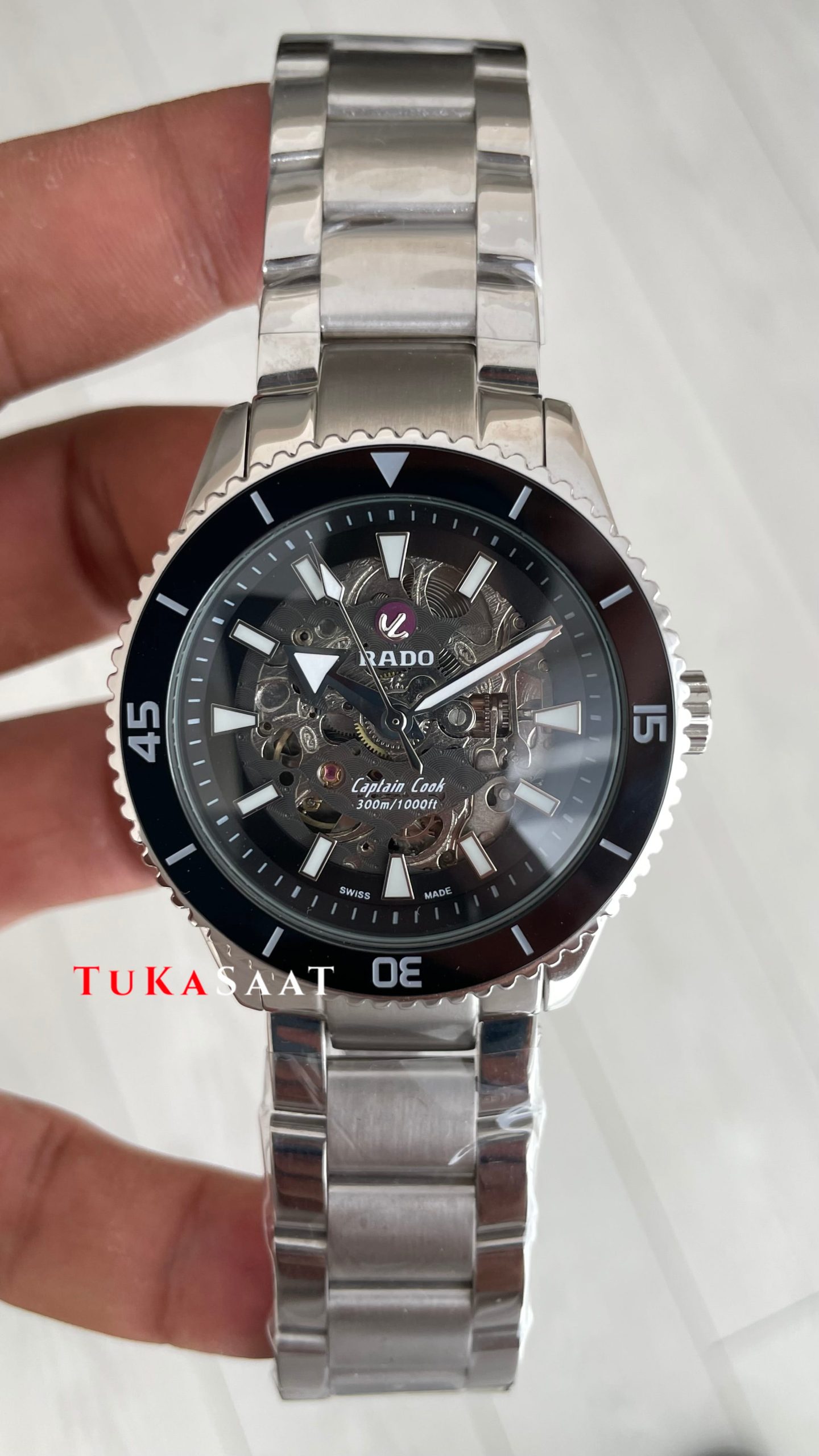 Rado Captain Cook iskelet Siyah Rado Captain Cook iskelet Siyah