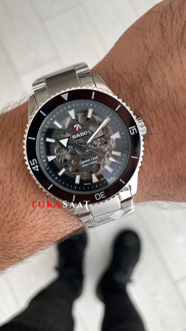 Rado Captain Cook iskelet Siyah Rado Captain Cook iskelet Siyah