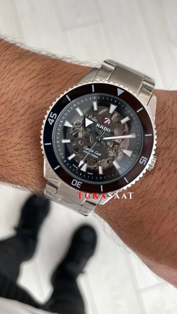 Rado Captain Cook iskelet Siyah Rado Captain Cook iskelet Siyah