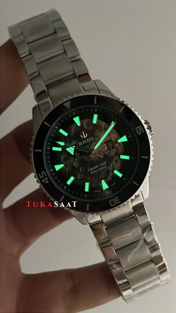 Rado Captain Cook iskelet Siyah Rado Captain Cook iskelet Siyah