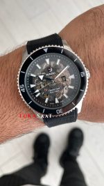 Rado Captain Cook iskelet Siyah Kauçuk