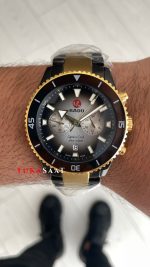 Rado Captain Cook Siyah Chronograph Gold & Black PVD