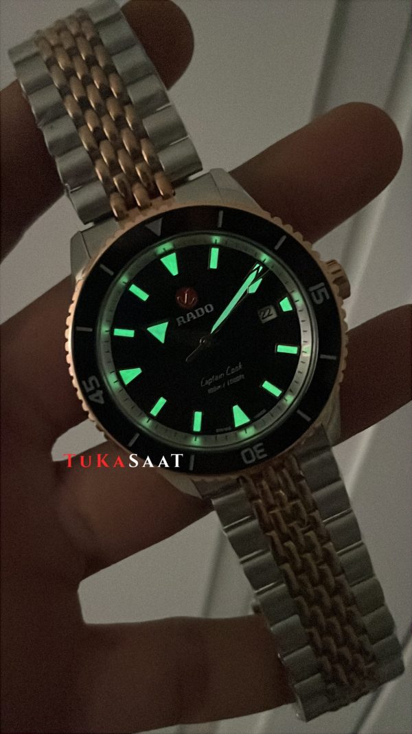 Rado Captain Cook Siyah Jubilee Rose Two Tone Rado Captain Cook Siyah Jubilee Rose Two Tone