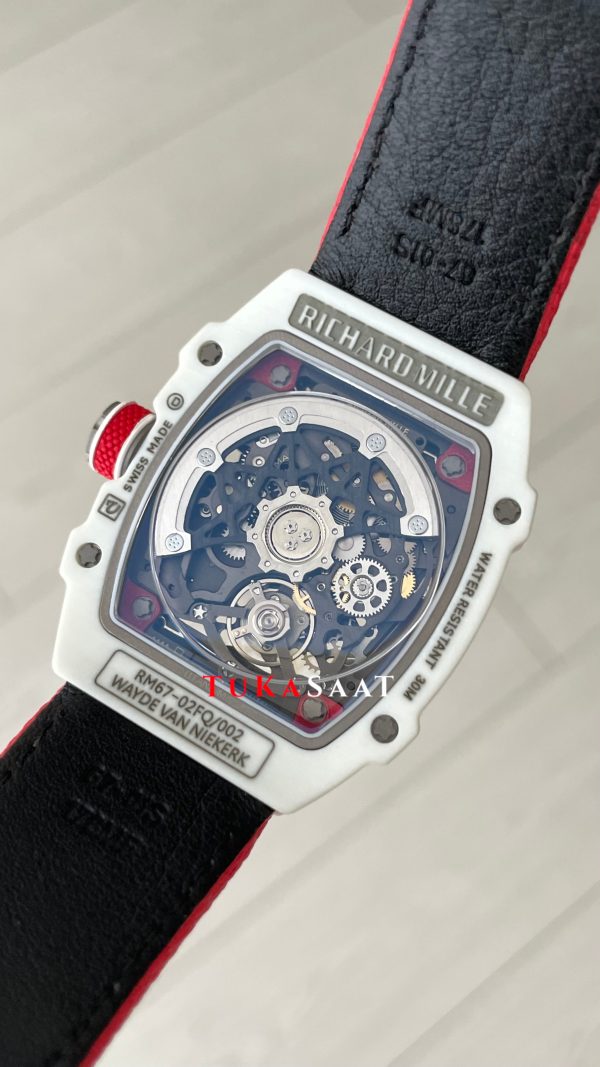 Richard Mille Alexis Pinturault Carbon RM 67-02 Red Super Clone Swiss ETA Saat AV Factory Richard Mille Alexis Pinturault Carbon RM 67-02 Red Super Clone Swiss ETA Saat AV Factory
