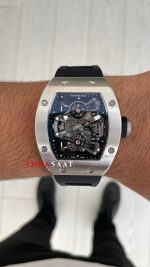 Richard Mille Bubba Watson Magnesium RM 038 Silver Replika Saat