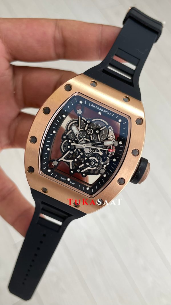 Richard Mille Bubba Watson RM055 Rose Replika Saat Richard Mille Bubba Watson RM055 Rose Replika Saat