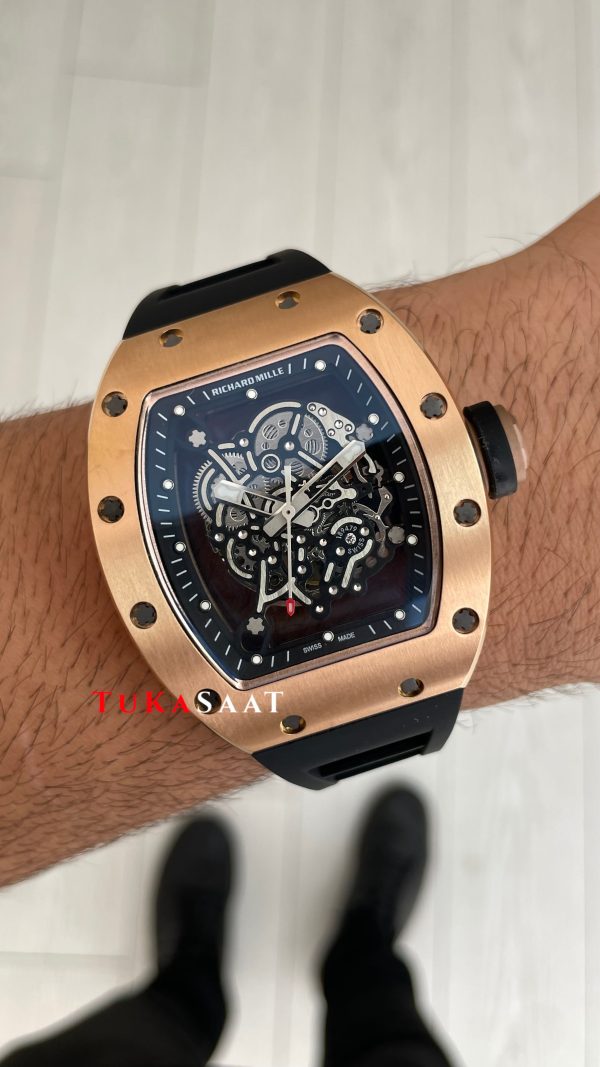 Richard Mille Bubba Watson RM055 Rose Replika Saat Richard Mille Bubba Watson RM055 Rose Replika Saat