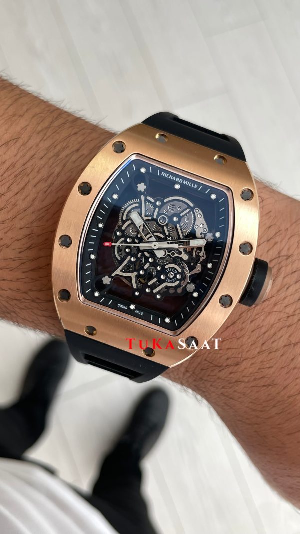 Richard Mille Bubba Watson RM055 Rose Replika Saat Richard Mille Bubba Watson RM055 Rose Replika Saat