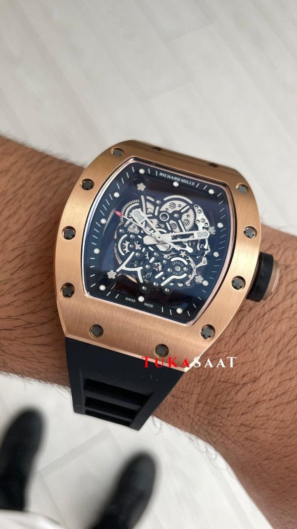 Richard Mille Bubba Watson RM055 Rose Replika Saat Richard Mille Bubba Watson RM055 Rose Replika Saat