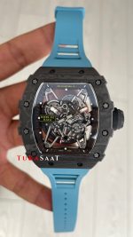 Richard Mille Rafael Nadal RM35-02 Carbon Mavi Replika Saat