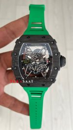 Richard Mille Rafael Nadal RM35-02 Carbon Yeşil Replika Saat