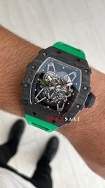 Richard Mille Rafael Nadal RM35-02 Carbon Yeşil Replika Saat