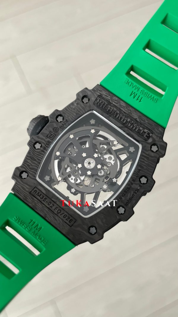 Richard Mille Rafael Nadal RM35-02 Carbon Yeşil Replika Saat
