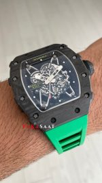 Richard Mille Rafael Nadal RM35-02 Carbon Yeşil Replika Saat