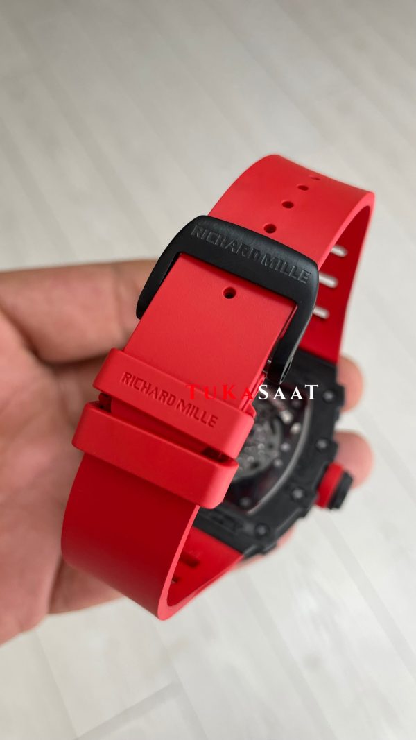 Richard Mille Rafael Nadal RM35-02 Kırmızı Carbon Black Replika Saat