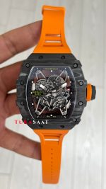 Richard Mille Rafael Nadal RM35-02 Turuncu Carbon Black Replika Saat