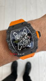 Richard Mille Rafael Nadal RM35-02 Turuncu Carbon Black Replika Saat