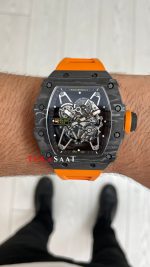 Richard Mille Rafael Nadal RM35-02 Turuncu Carbon Black Replika Saat