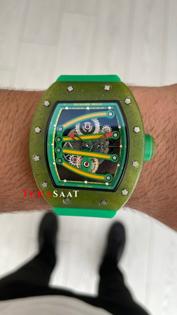 Richard Mille Yohan Blake RM 59-01 Yeşil Replika Saat Richard Mille Yohan Blake RM 59-01 Yeşil Replika Saat