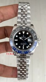 Rolex Batgirl Gmt Master II 126710BLNR Jubilee 40mm DD3285 V4 Super Clone Swiss ETA Saat VS Factory
