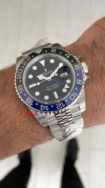 Rolex Batgirl Gmt Master II 126710BLNR Jubilee 40mm DD3285 V4 Super Clone Swiss ETA Saat VS Factory