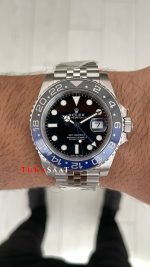 Rolex Batgirl Gmt Master II 126710BLNR Jubilee 40mm DD3285 V4 Super Clone Swiss ETA Saat VS Factory
